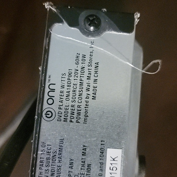 Onn DVD player. - Picture 4 of 4